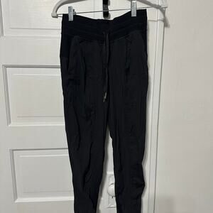 Lululemon black dance studio joggers